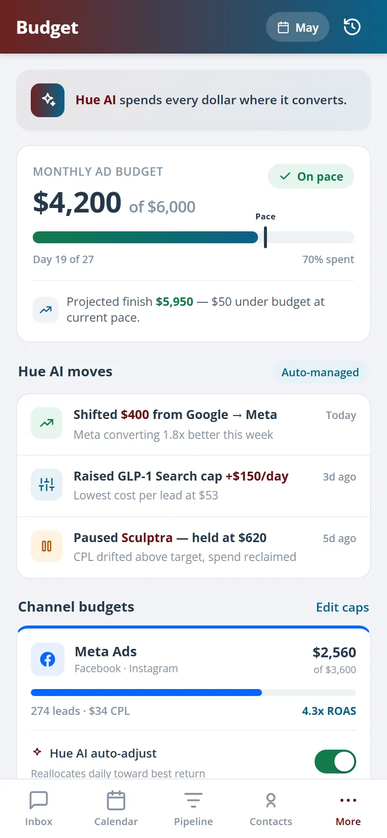 Health Hue Hub on mobile