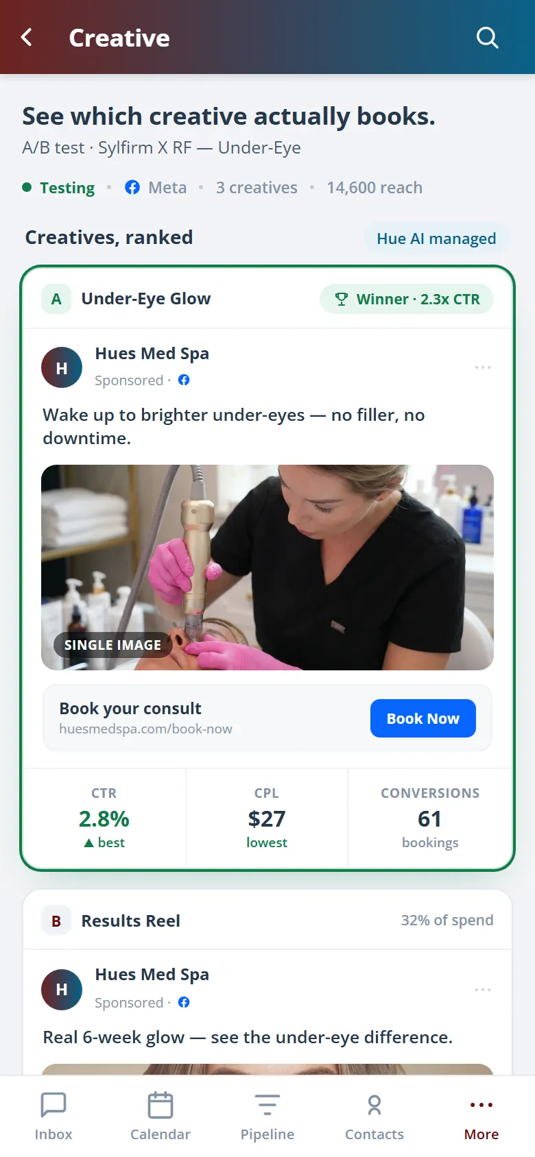 Health Hue Hub on mobile