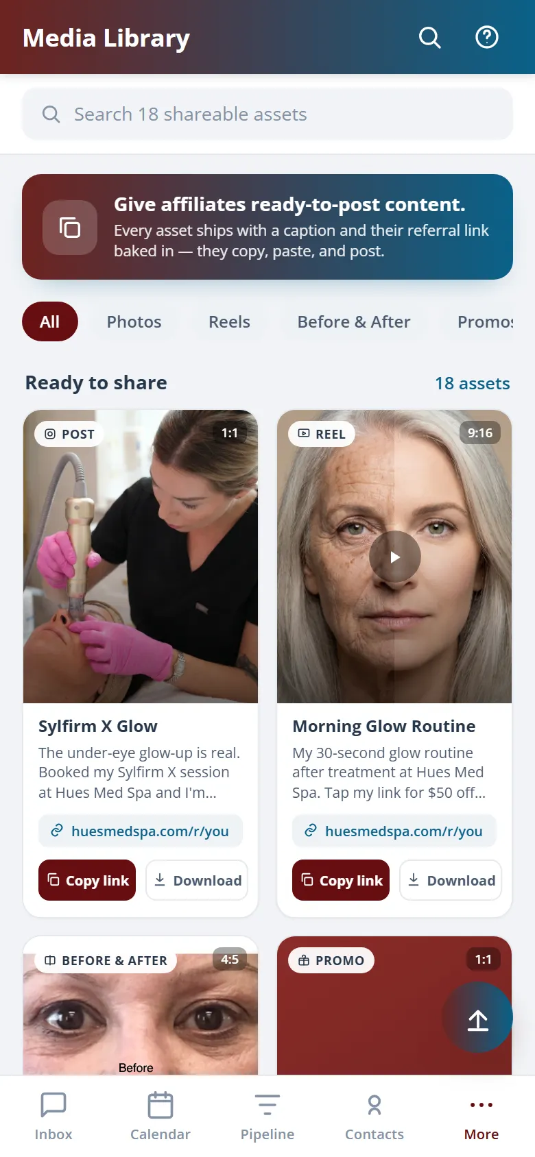 Health Hue Hub on mobile