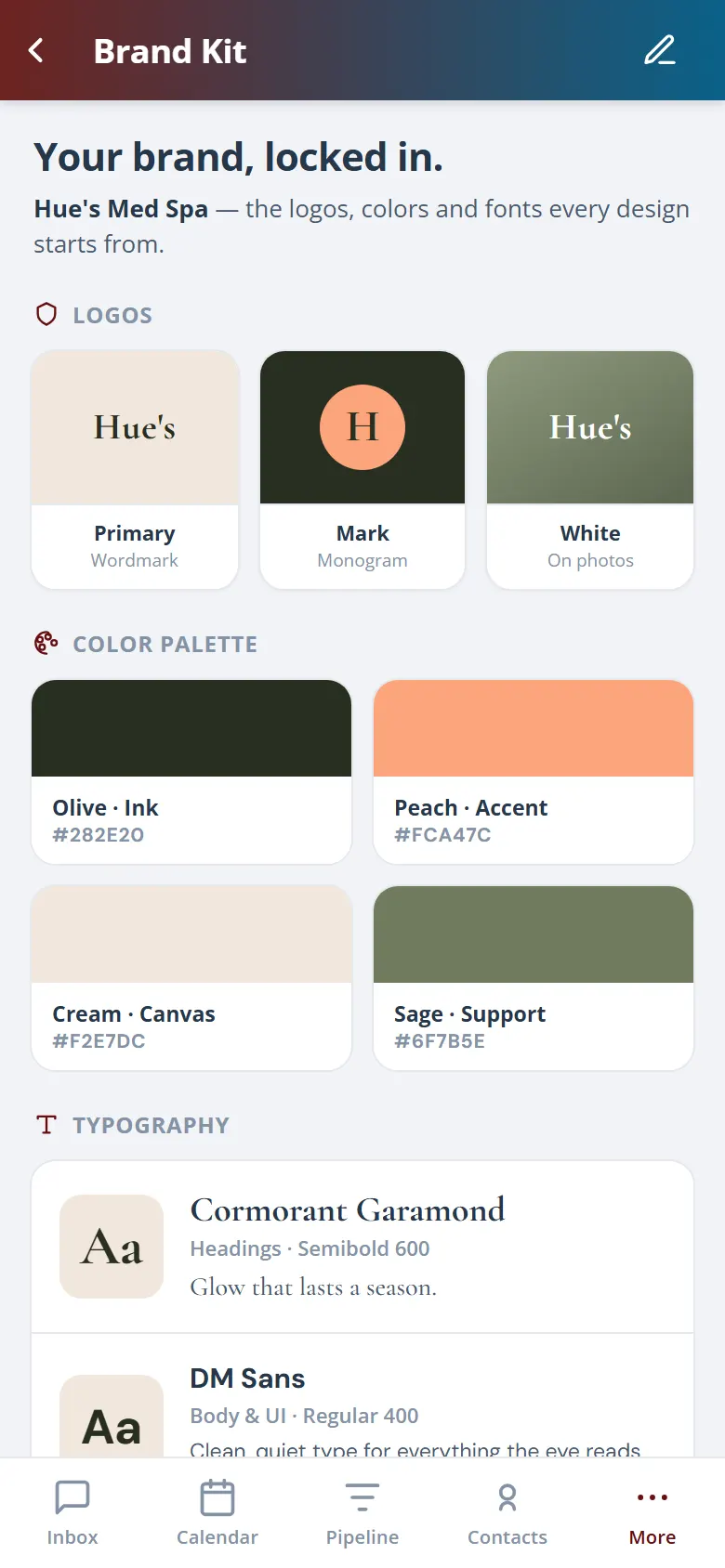 Health Hue Hub on mobile