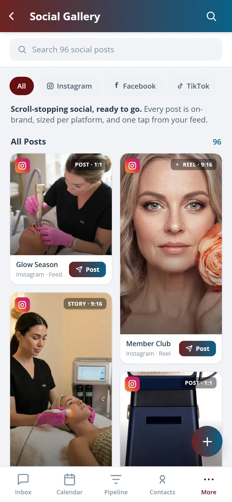 Health Hue Hub on mobile