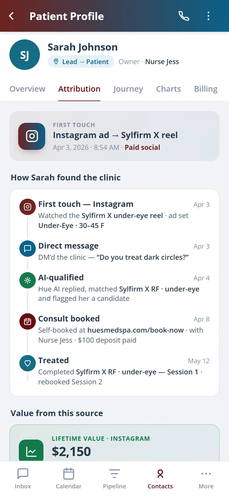 Health Hue Hub on mobile