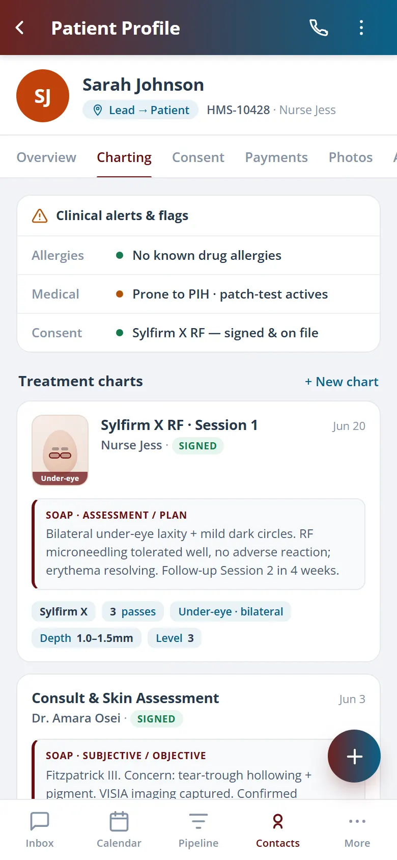 Health Hue Hub on mobile