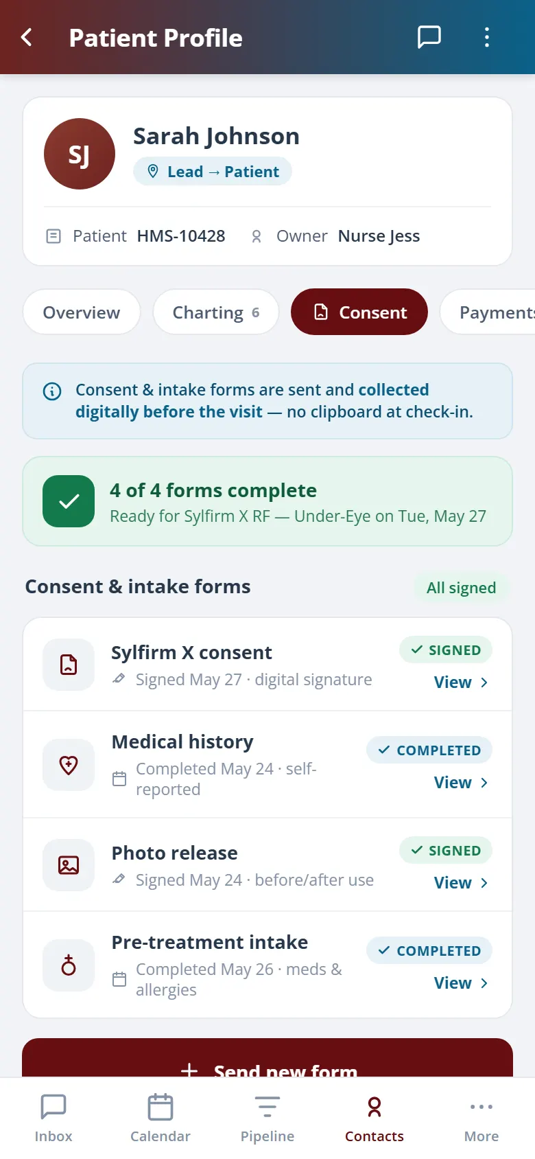 Health Hue Hub on mobile