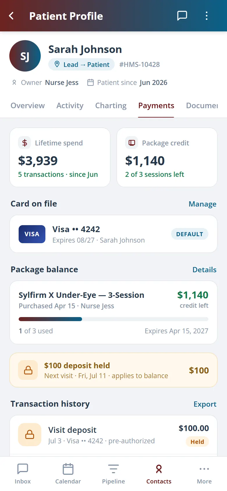 Health Hue Hub on mobile