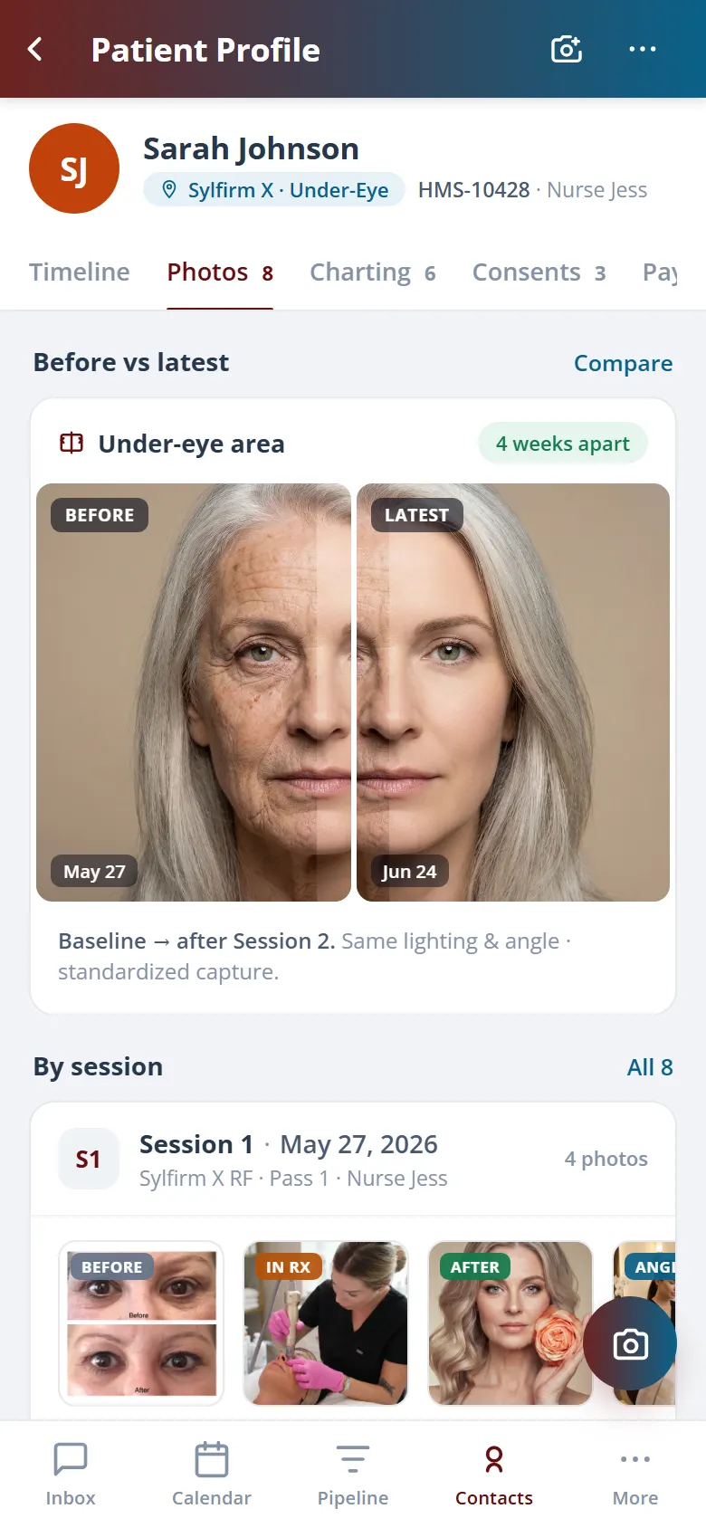 Health Hue Hub on mobile