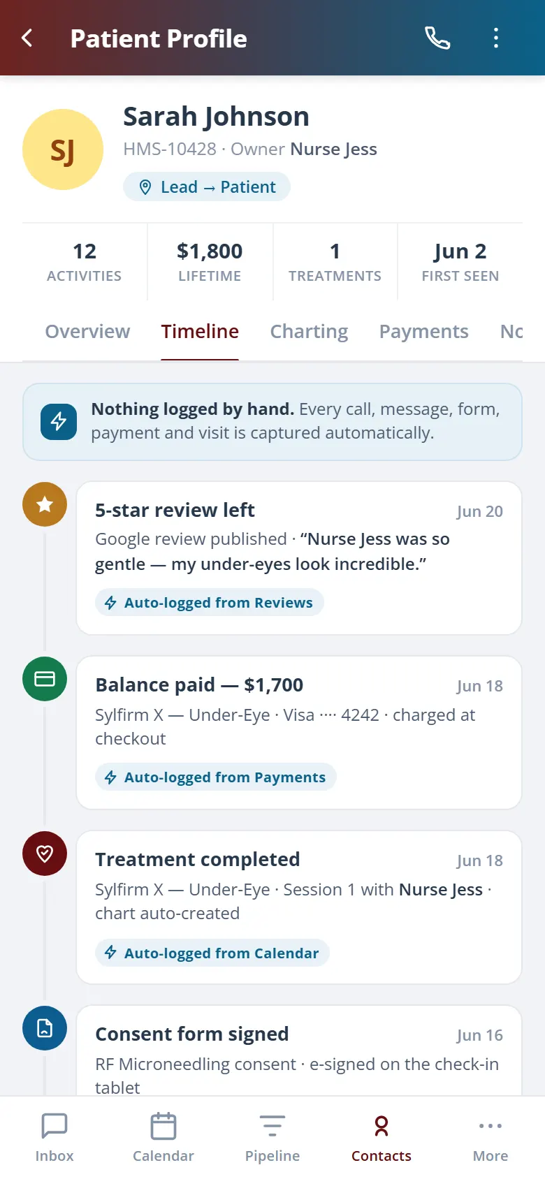 Health Hue Hub on mobile