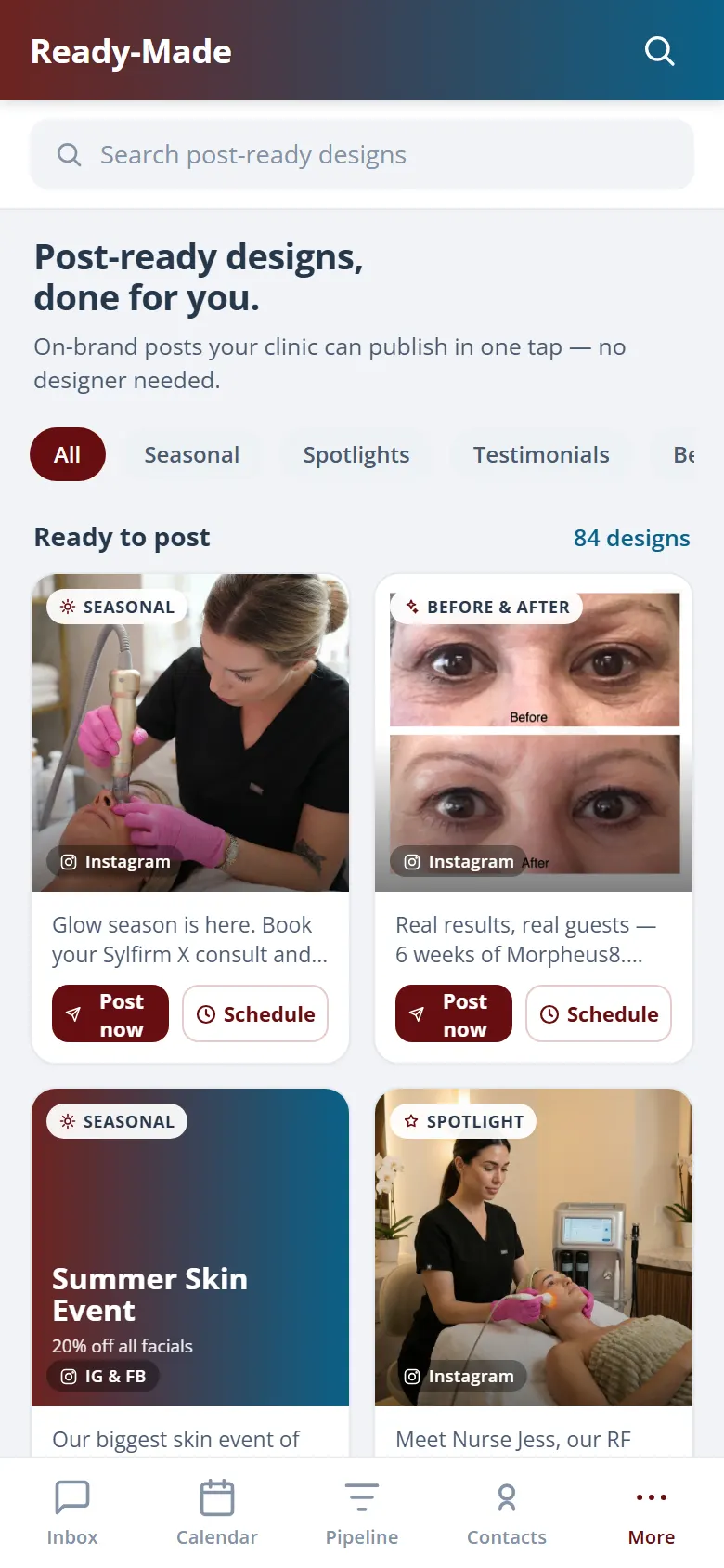 Health Hue Hub on mobile