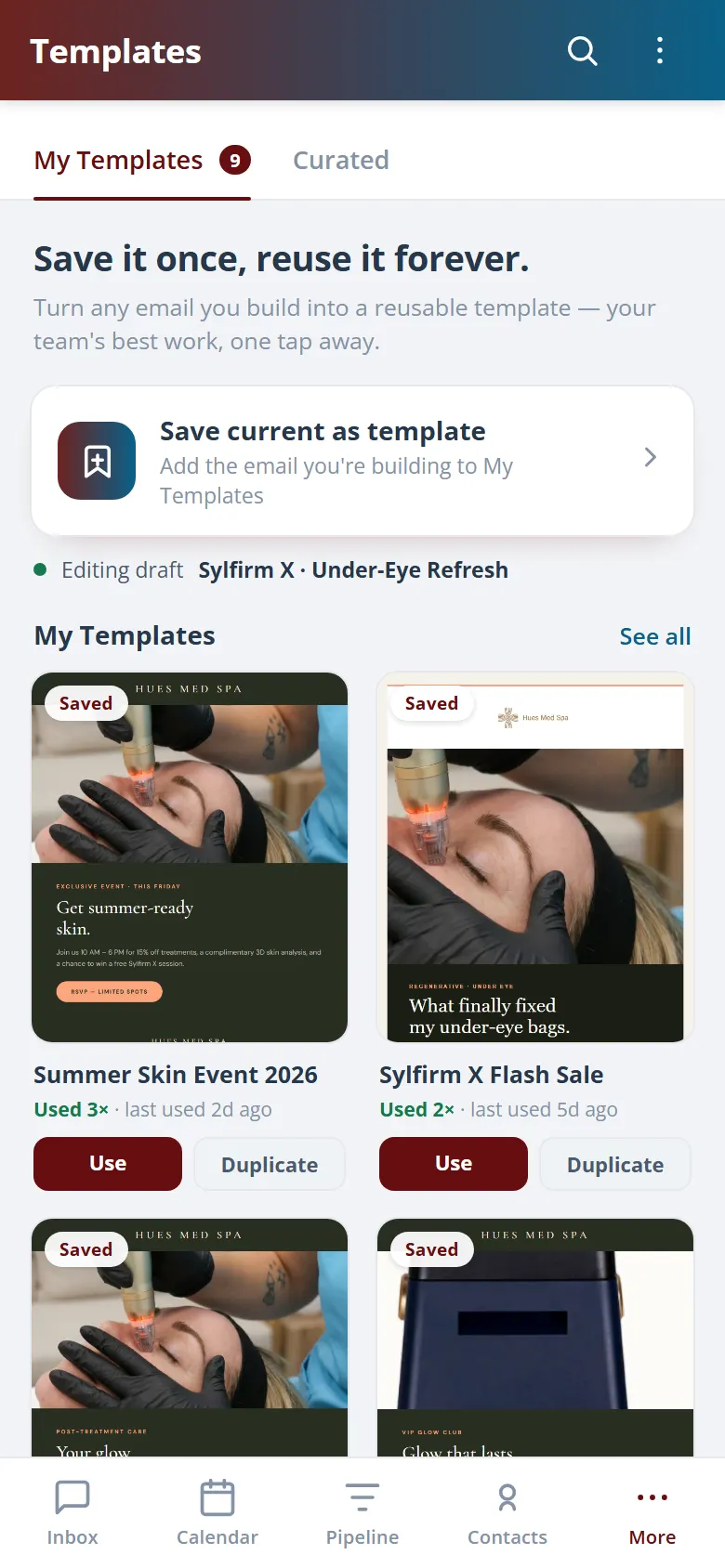 Health Hue Hub on mobile
