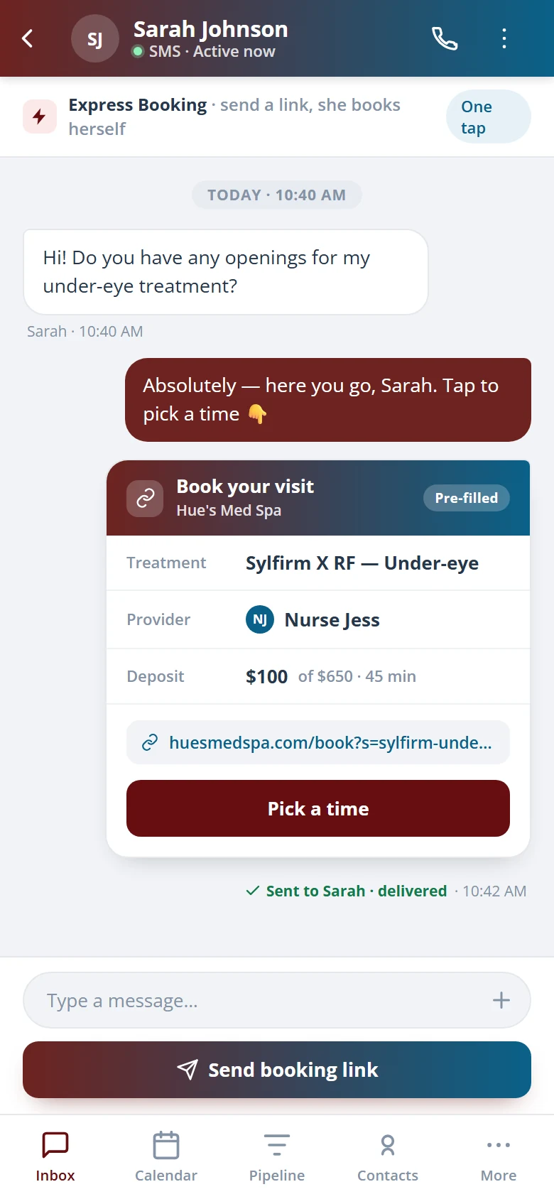 Health Hue Hub on mobile