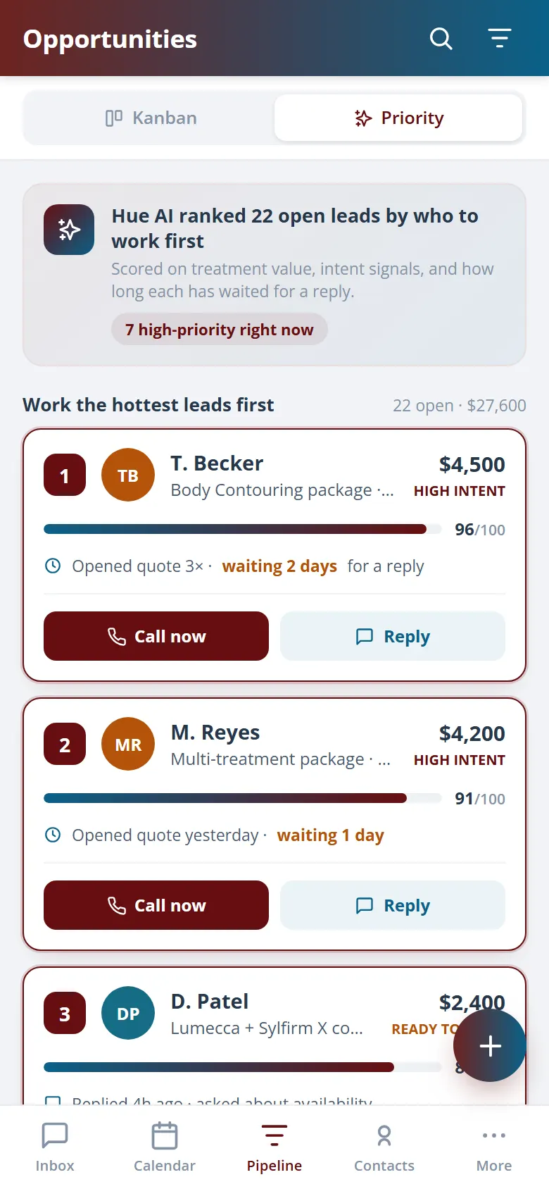 Health Hue Hub on mobile