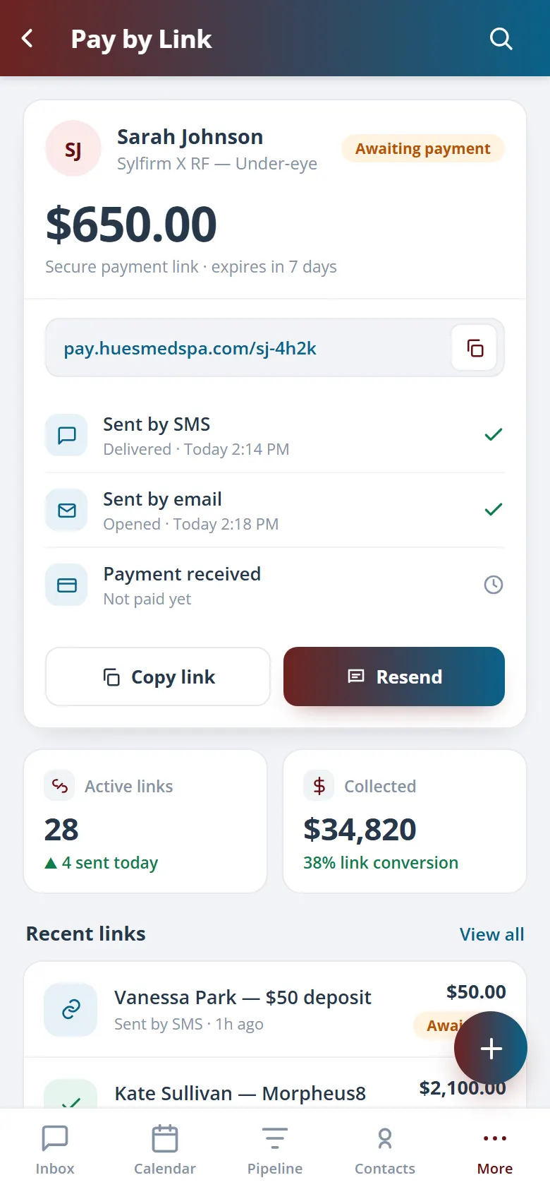 Health Hue Hub on mobile