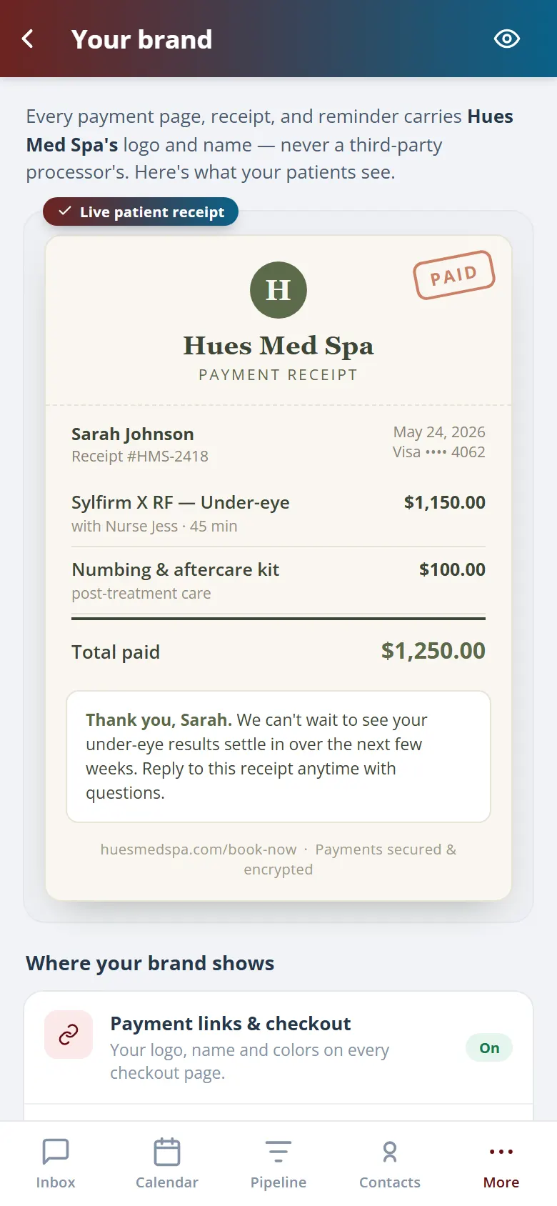 Health Hue Hub on mobile