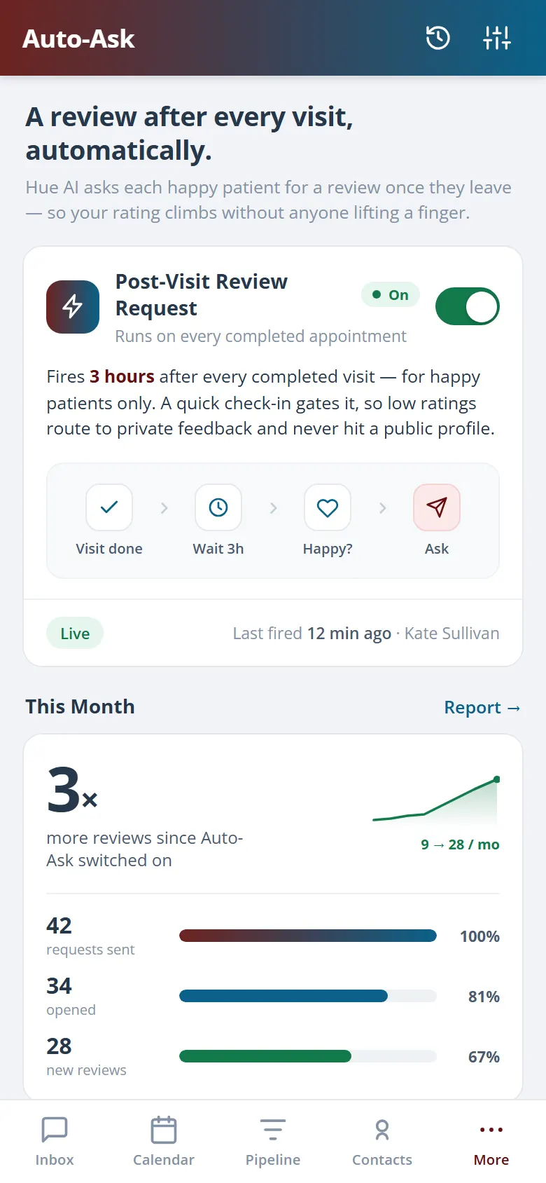 Health Hue Hub on mobile