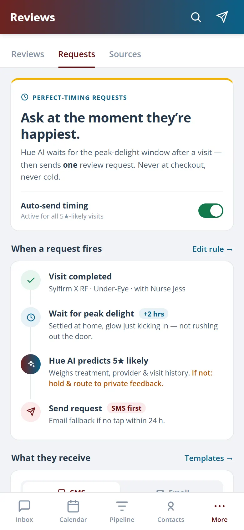 Health Hue Hub on mobile