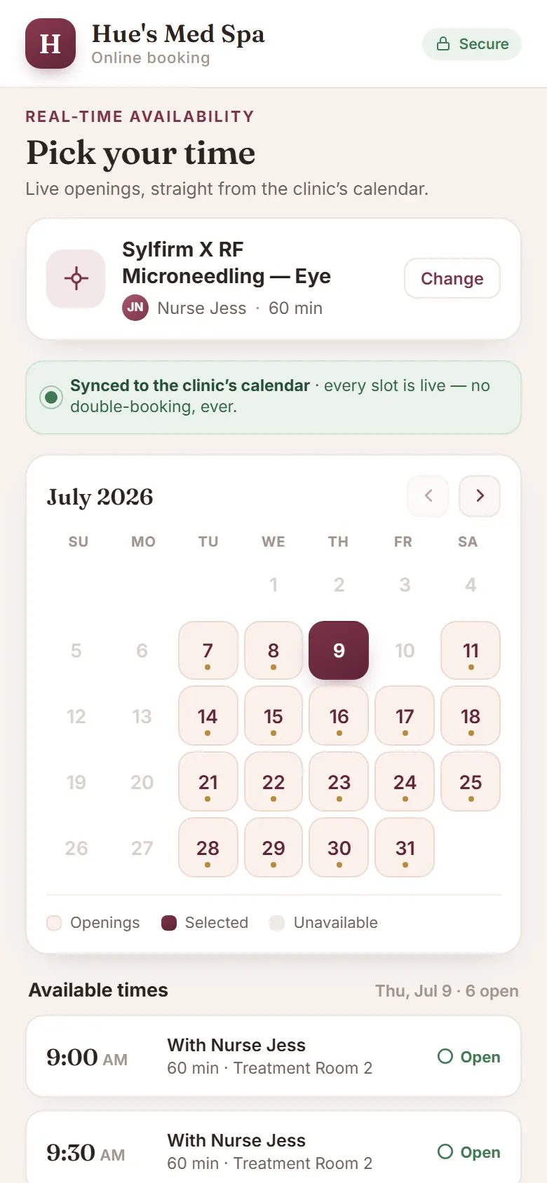 Health Hue Hub on mobile