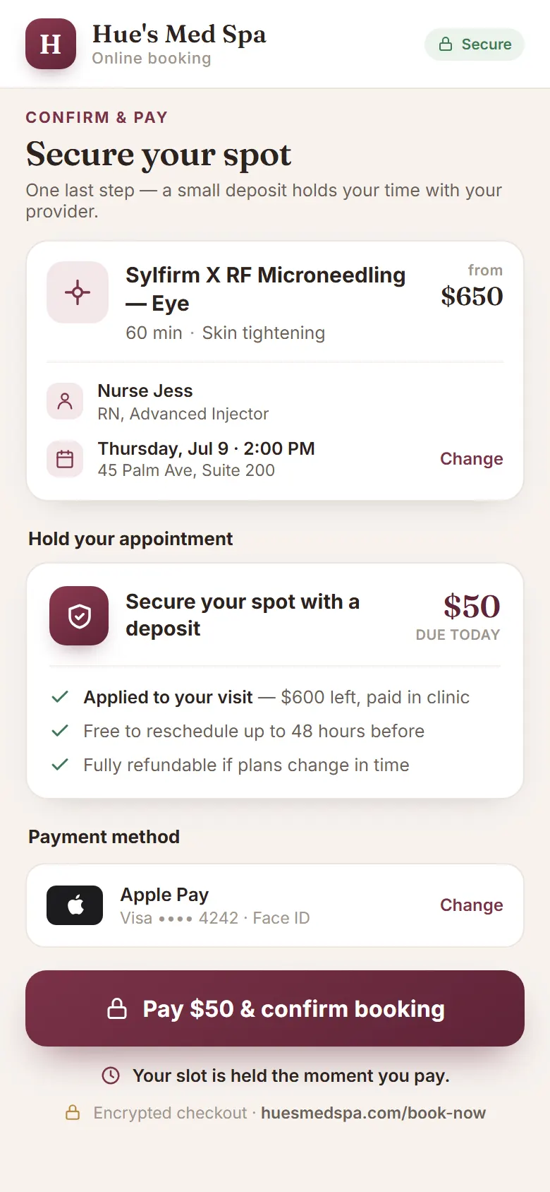 Health Hue Hub on mobile