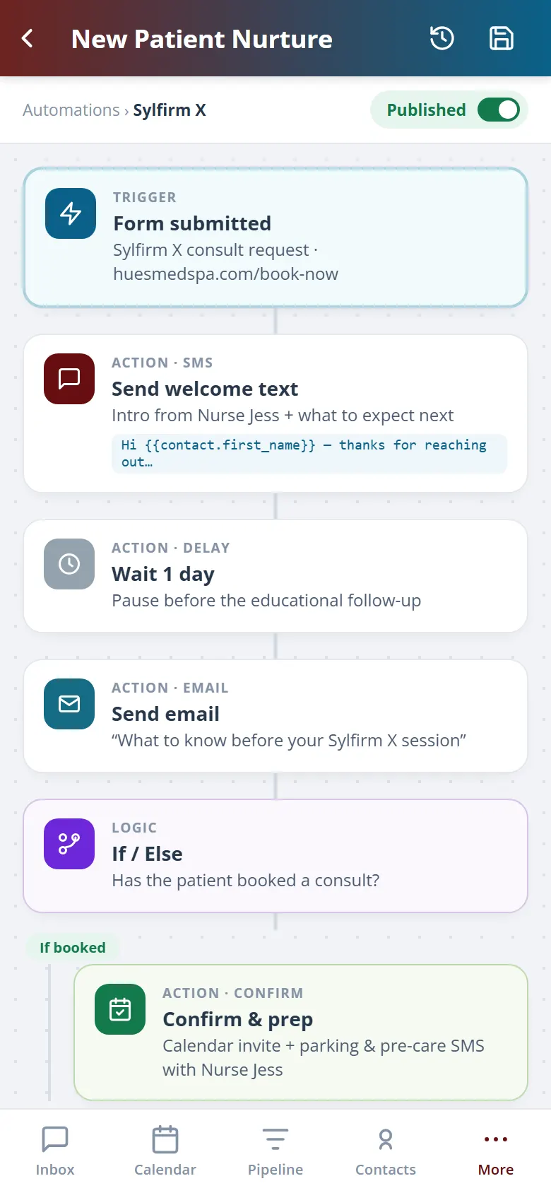 Health Hue Hub on mobile