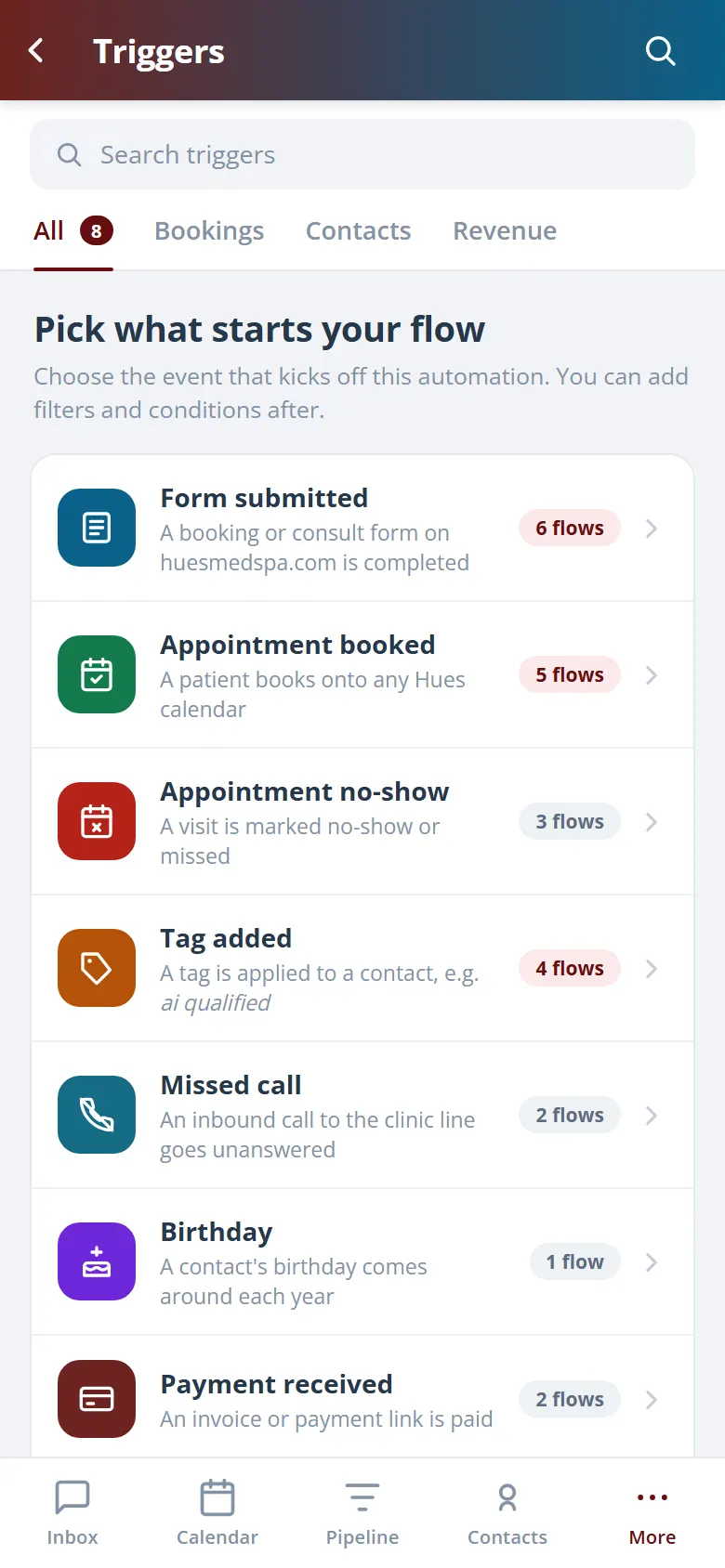 Health Hue Hub on mobile
